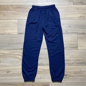 Flynn & O'Hara Uniforms Youth Gymwear Heavyweight Sweatpants Size YM Navy Blue